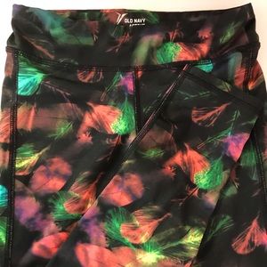 Old Navy Neon Feather leggings